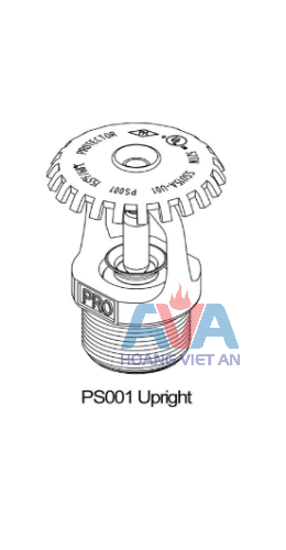 Picture of Đầu phun sprinkler Protector hướng lên K=5.6, Model: PS001